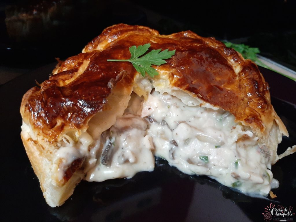 Tourte Champignons-jambon - Recette Gourmande - Coeurdechou