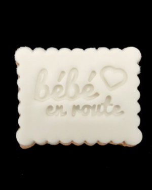 Biscuit Bébé en route – pâte à sucre