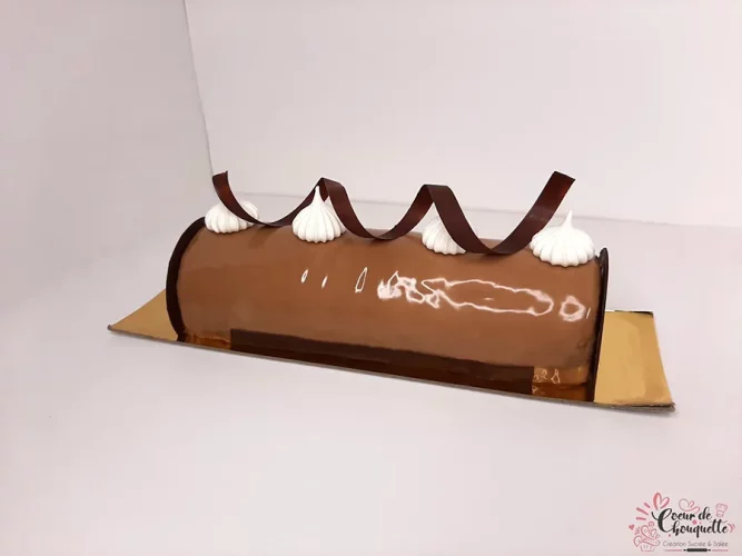 Entremet bûche chocolat caramel 2e fois