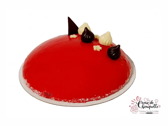 Entremet fraise chocolat