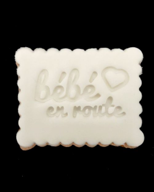 Biscuit Bébé en route – pâte à sucre