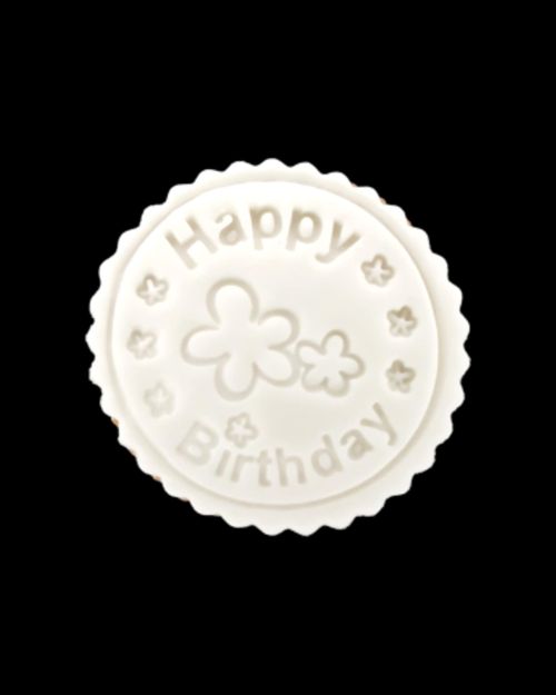 Biscuit Happy birthday – pâte à sucre