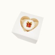 Boîte de 10 meringues de Noël – cœur