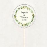 Sucette personnalisée Couronne de fleur 1