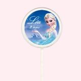 Sucette personnalisée reine des neiges 1