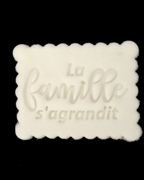 Biscuit La famille s’agrandit – pâte à sucre