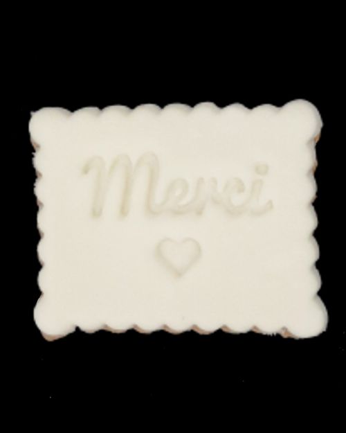 Biscuit Merci – pâte à sucre