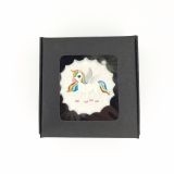 Boîte de 3 meringues personnalisées - noire (licor)