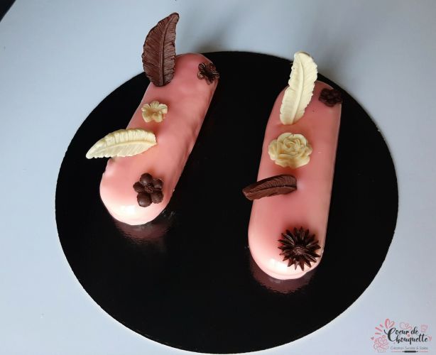 Entremet à la rose, vanille et pamplemousse Felder