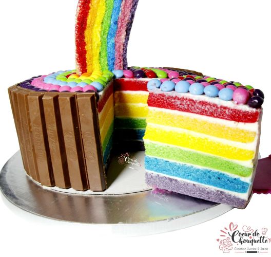 Rainbow cake intérieur