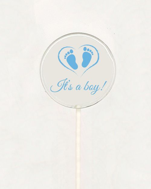 Sucette It’s a boy – pieds – bleu