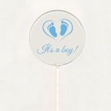 Sucette non personnalisée It's a boy - pieds - bleu