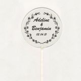 Sucette personnalisée - Mariage - noir 1