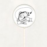 Sucette personnalisée pêche