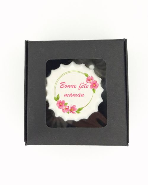 Meringues Bonne fête maman – rose fuchsia et vert