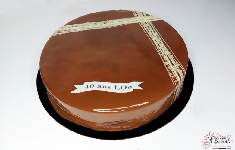 Entremet chocolat, caramel, fleur de sel1