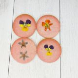 Sablés aux fleurs - framboise