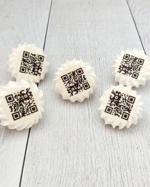 20 meringues personnalisées Entreprise – QR Code