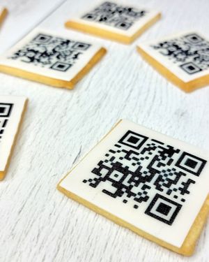 20 biscuits personnalisés Entreprise – QR code