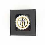 Boîte de 3 meringues personnalisées - noire - Foot - Juventus