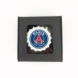 Boîte de 3 meringues personnalisées - noire - Foot - Paris Saint-Germain
