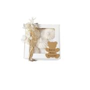 Boîte de meringues personnalisable – champêtre – ourson