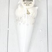 Cône de meringues – dentelle