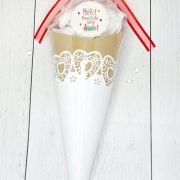 Cône de meringues – dentelle 1 – école – maître