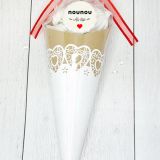 Cône de meringue dentelle 1 - nounou - nounou au top