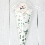 Cône de meringue fleurs - je t'aime - love