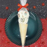 Cône de meringue - Noël - joyeux Noël