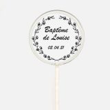 Sucette personnalisée - Baptême - noir 1