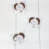 Cœur choco noisette fleur de sel - merci