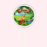 Sucette personnalisée renard